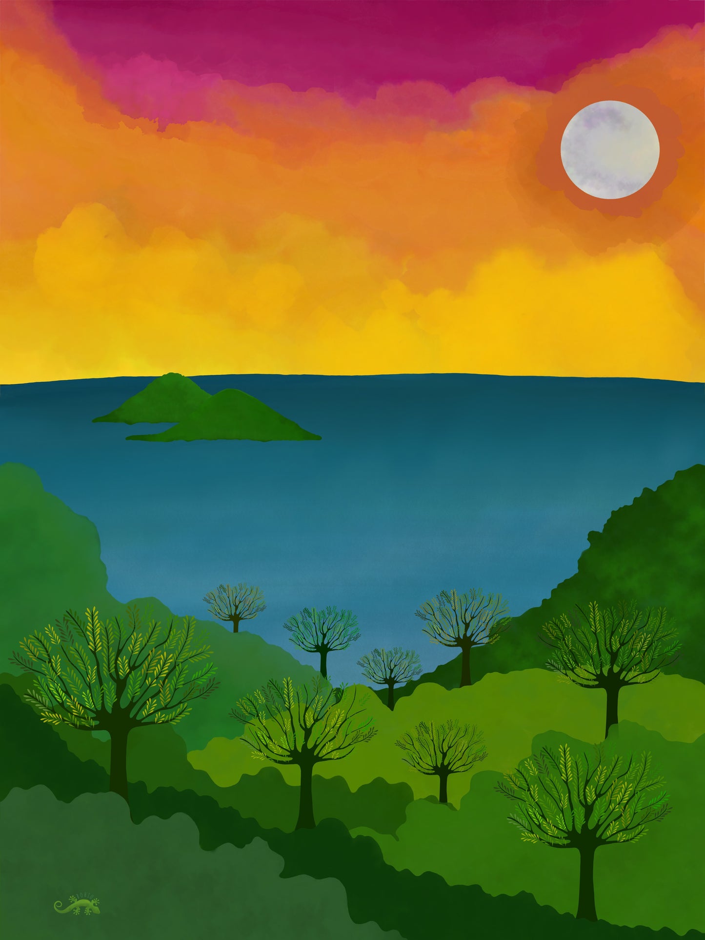 SUNSET PAREO