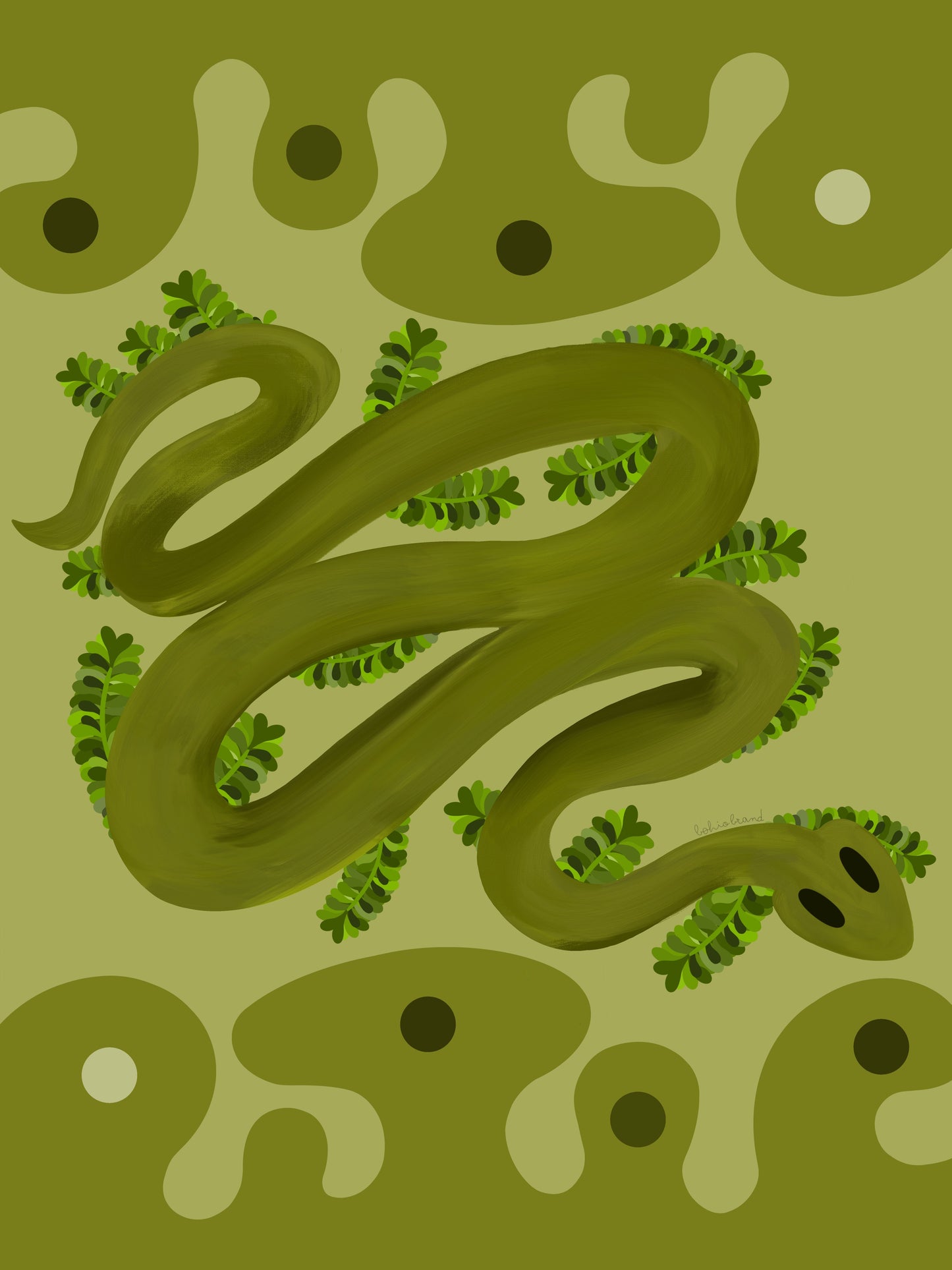 GREEN SERPENT PAREO