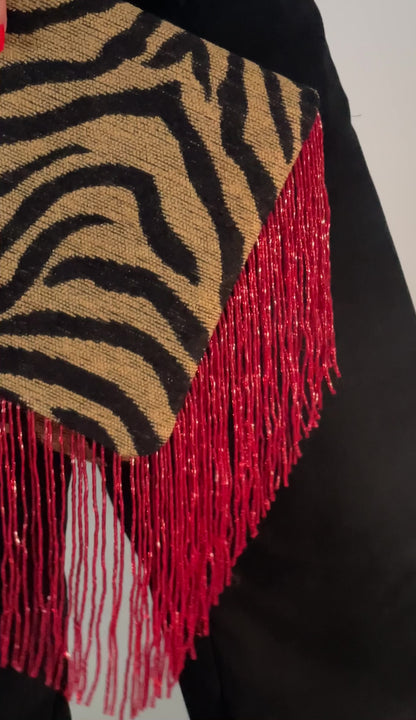 TALA CLUTCH - CHENILLE TIGER